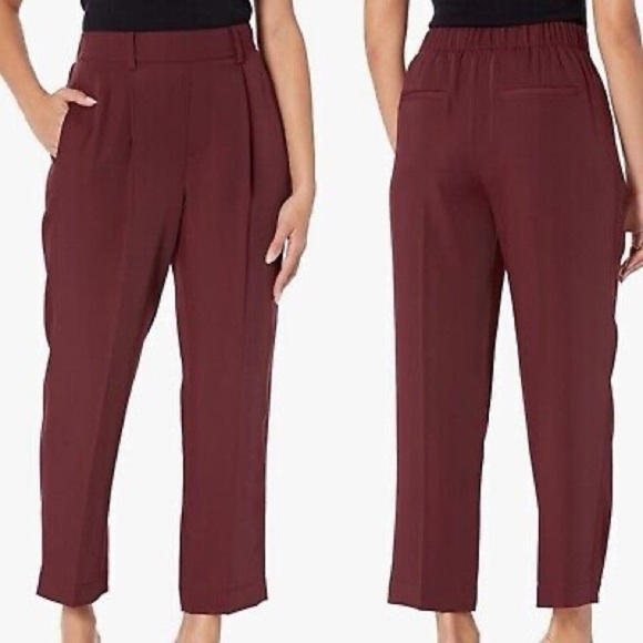 Vince Burgundy Pull On Pant Medium - Picture 1 of 6